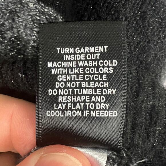 Torrid Women L Glam Party Holiday Sequin Striped Vegan Cashmere Cardigan Sweater - Picture 7 of 10